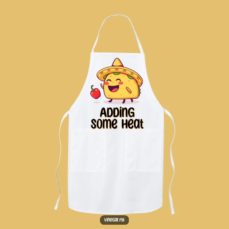Funny Taco Sombrero Chili Apron: Cook Up Fun with This Hilarious Fiesta Design