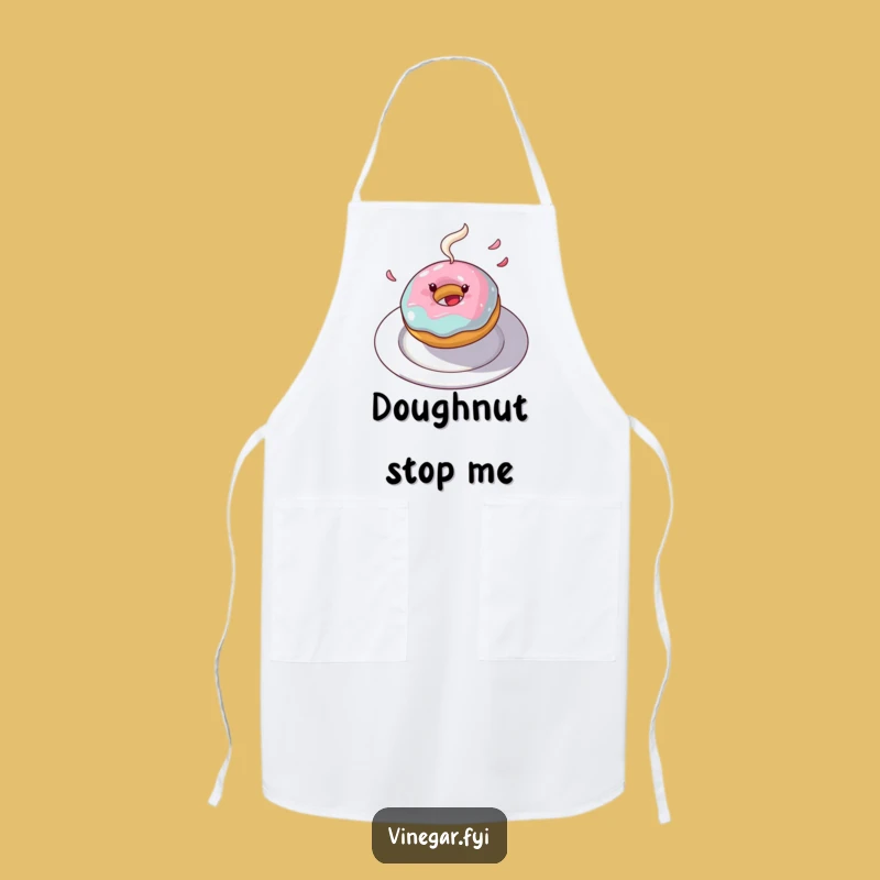 Funny Donut Apron: Sweet Kitchen Fun with Flying Frosting, Great Gift