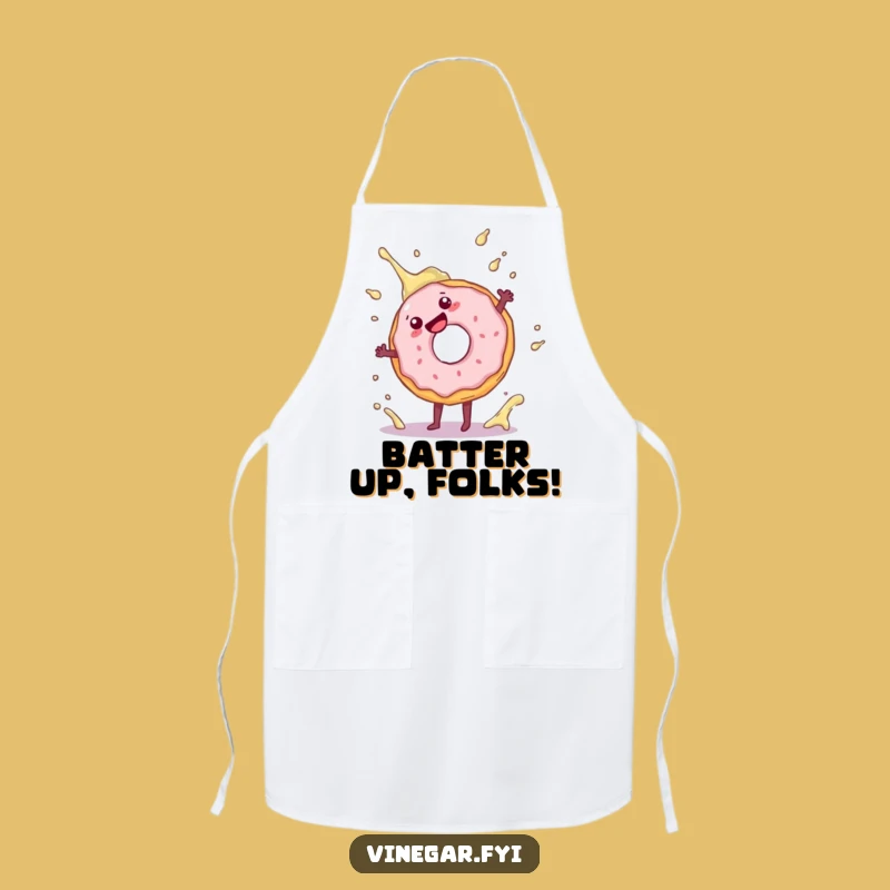 Funny Donut Cartwheel Apron: Cook with a Splash of Doughnut Humor, Ideal Funny Gift!