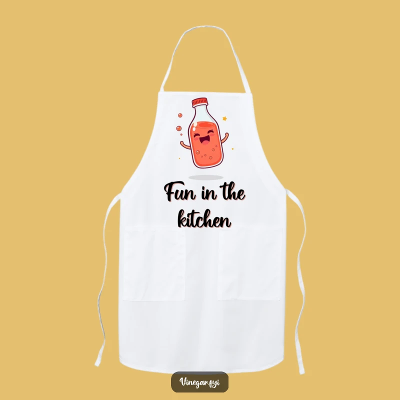 Funny Giggling Bottle Apron: Red Liquid Joy, Perfect Happy Gift