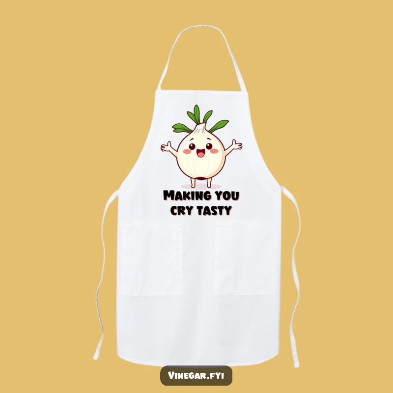 Funny Kawaii Onion Chef Apron: Cook with Enthusiasm!