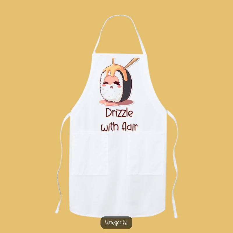Funny Kawaii Sushi Chef Apron - Hilarious Kitchen Wear for Foodie Fun