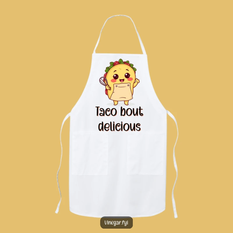 Funny Kawaii Taco Chef's Apron - Deliciously Humorous Cooking Attire