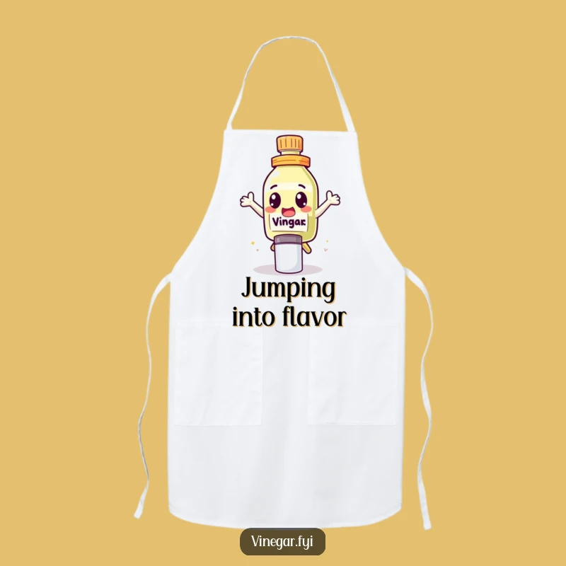 Funny Leap Vinegar Apron - Leap into Culinary Adventures!