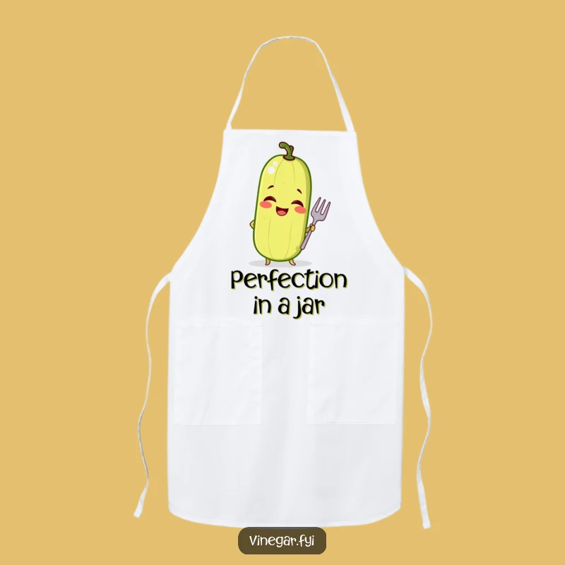 Funny Pickle Pose Apron - Cook with Confidence and Comedy