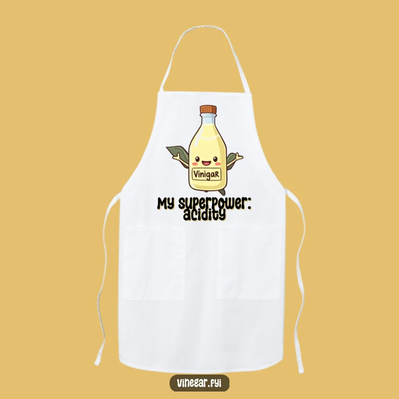 Funny Hero Vinegar Apron - Cook Like a Condiment Superhero!