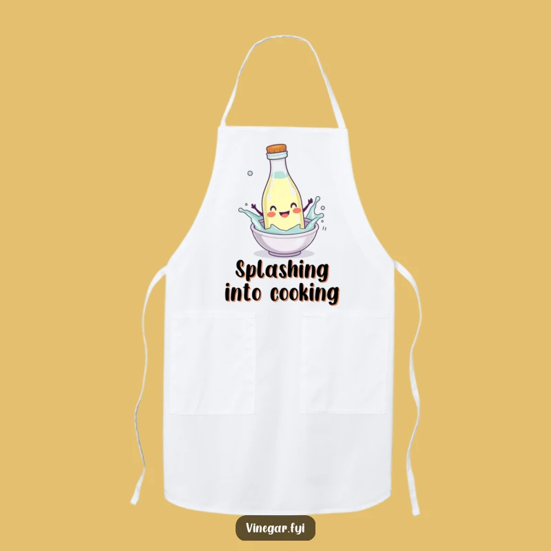 Funny Splash Vinegar Apron - Dive into Culinary Fun!
