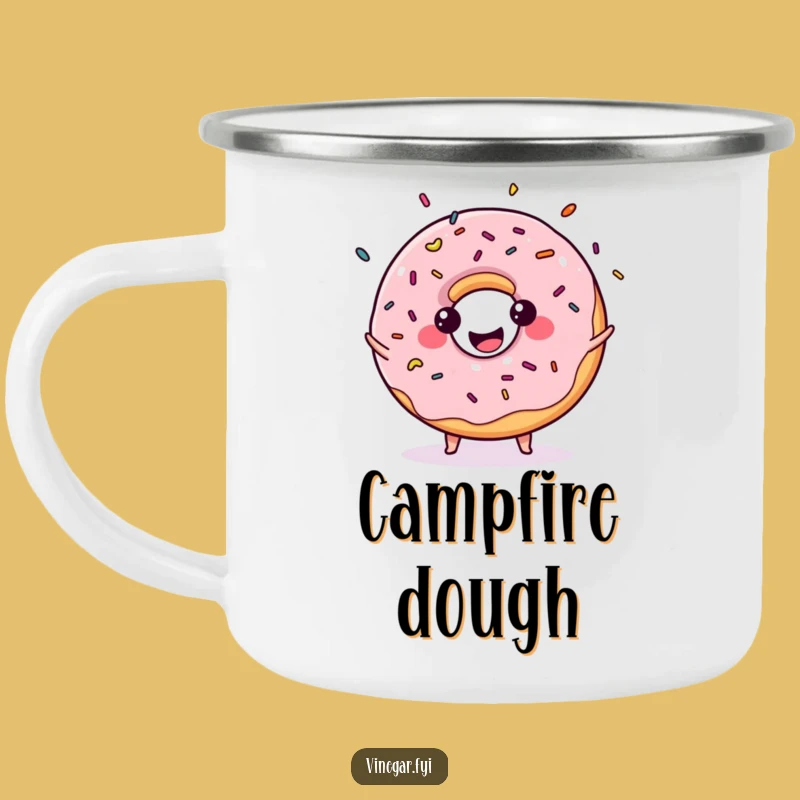 Funny Kawaii Donut Juggling Sprinkles Camping Mug: Sweet Sips Outdoors