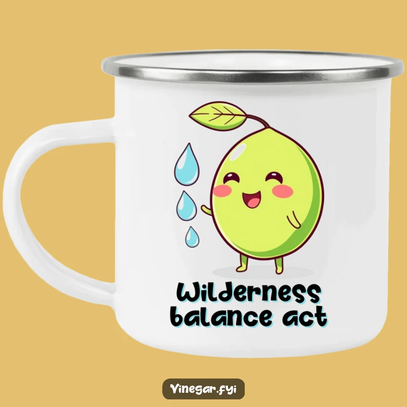 Funny Juggling Lime Camping Mug - Hilarious Outdoor Citrus Character Drinkware Gift
