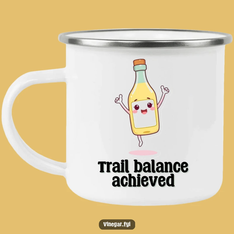 Funny Triumphant Vinegar Camping Mug - Conquer Your Adventures!