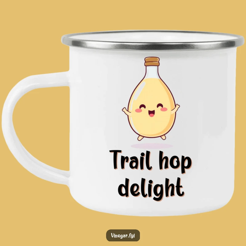 Funny Vinegar Bottle Hop Camping Mug: Happy Bottle, Perfect Outdoor Funny Gift