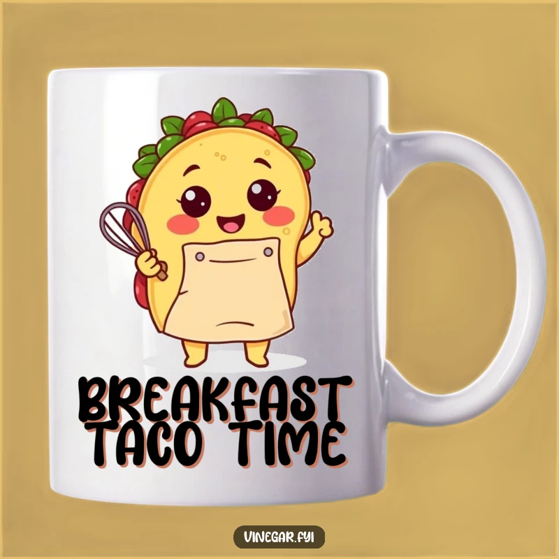 Funny Kawaii Taco Chef Mug - Whisk Up Some Laughs Gift Idea