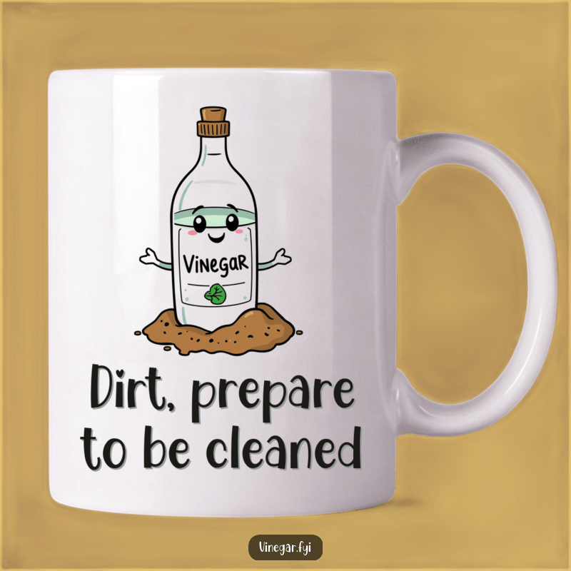 Cleaning Vinegar Mug: Giving Dirt the Stern Look