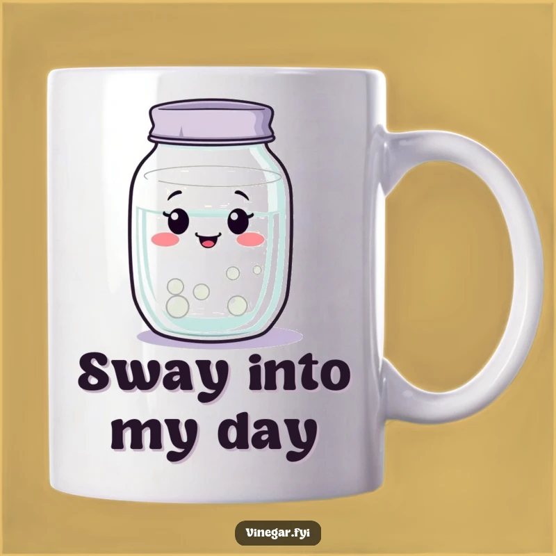 Funny Content Jar Mug: Clear Liquid Sway, Perfect Relaxed Gift