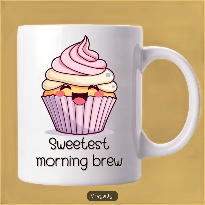 Funny Kawaii Cupcake Frosting Mug - Joyful & Hilarious Sweet Treat Gift