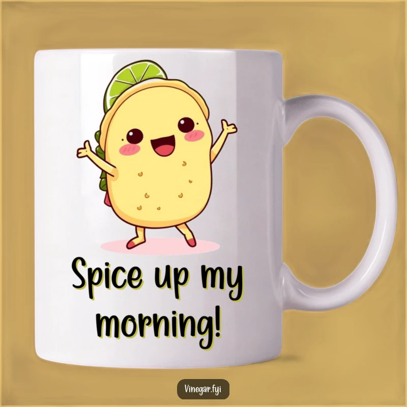 Funny Kawaii Taco Jig Mug - Joyful & Deliciously Hilarious Foodie Gift