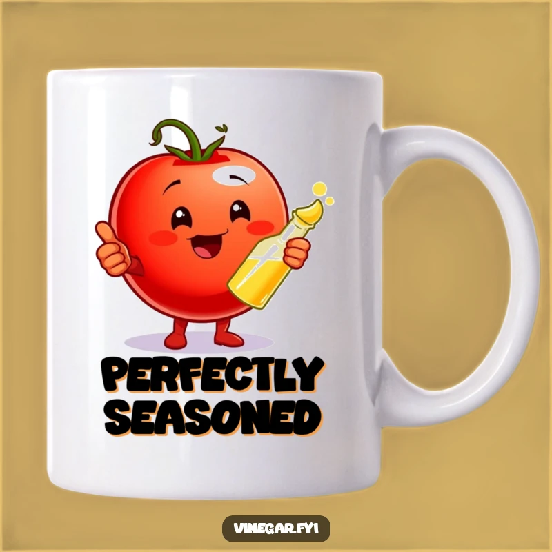 Funny Tomato & Vinegar Mug: Thumbs Up Flavor Combo Gift