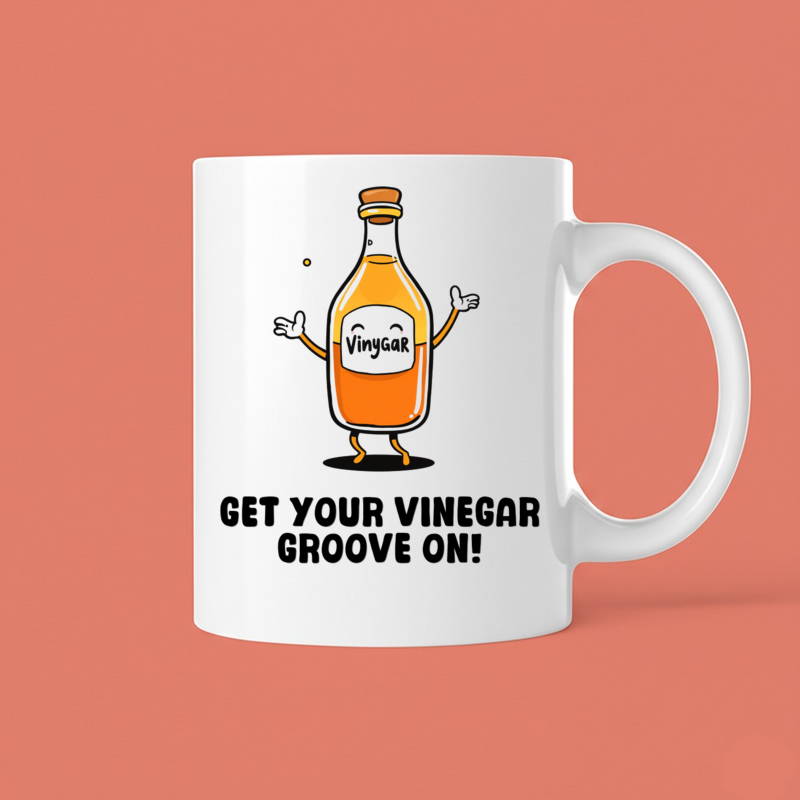 Silly Dancing Vinegar Bottle Coffee Mug