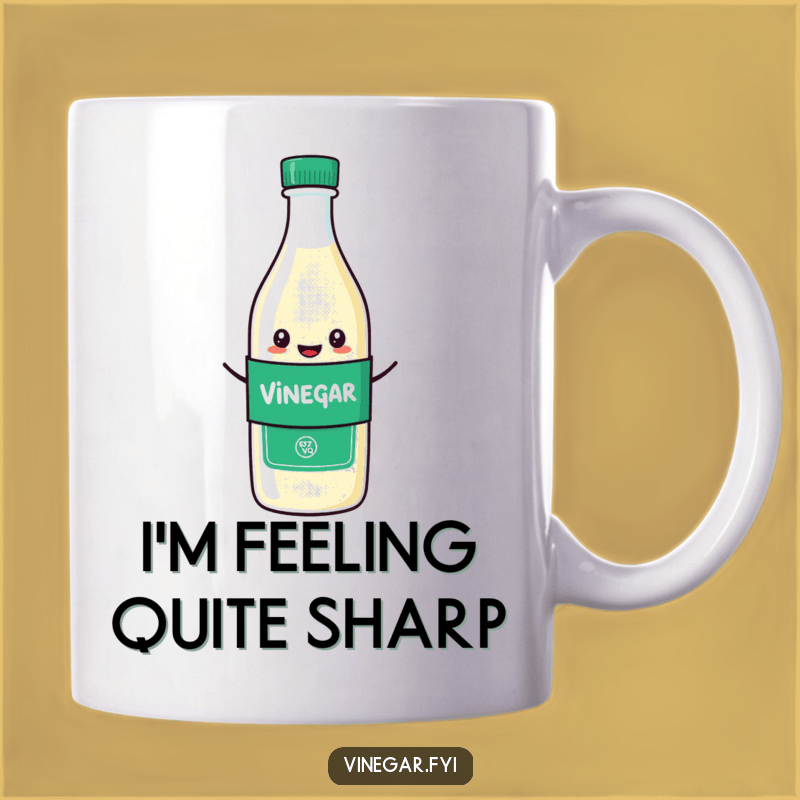 Vinegar Bottle Wellness Mug: Health-Conscious Kitchen Companion