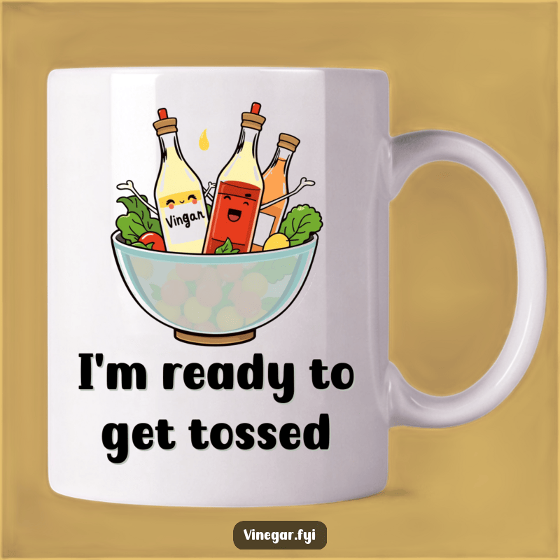 Dancing Vinegar Bottles Mug: A Zesty Brew