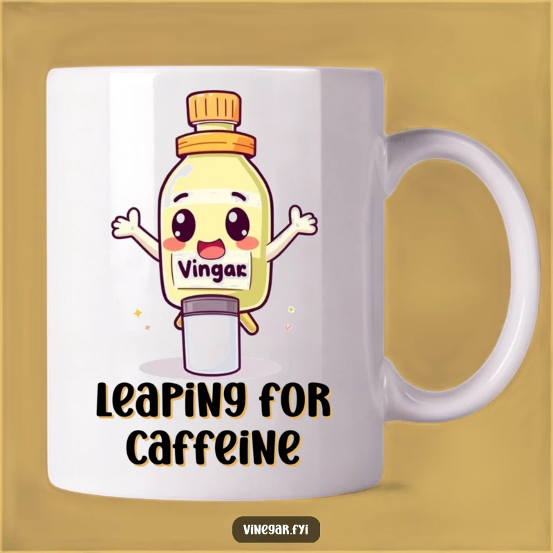 Funny Leap Vinegar Mug - Jumpstart Your Day with Excitement!