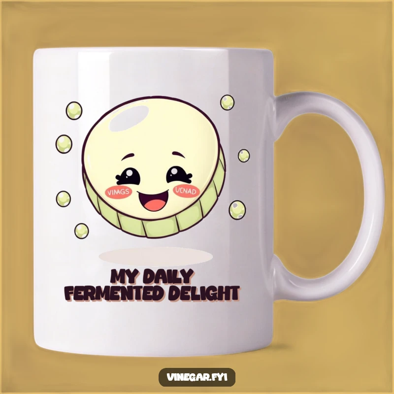 Funny Bottle Cap Vinegar Juggler Mug - Perfect Humorous Gift for Condiment Lovers