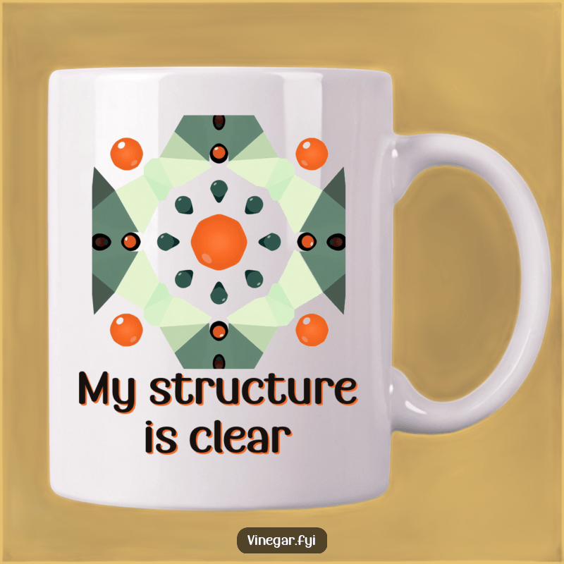 Acetic Acid Molecule Mug: Scientific and Stylish Drinkware
