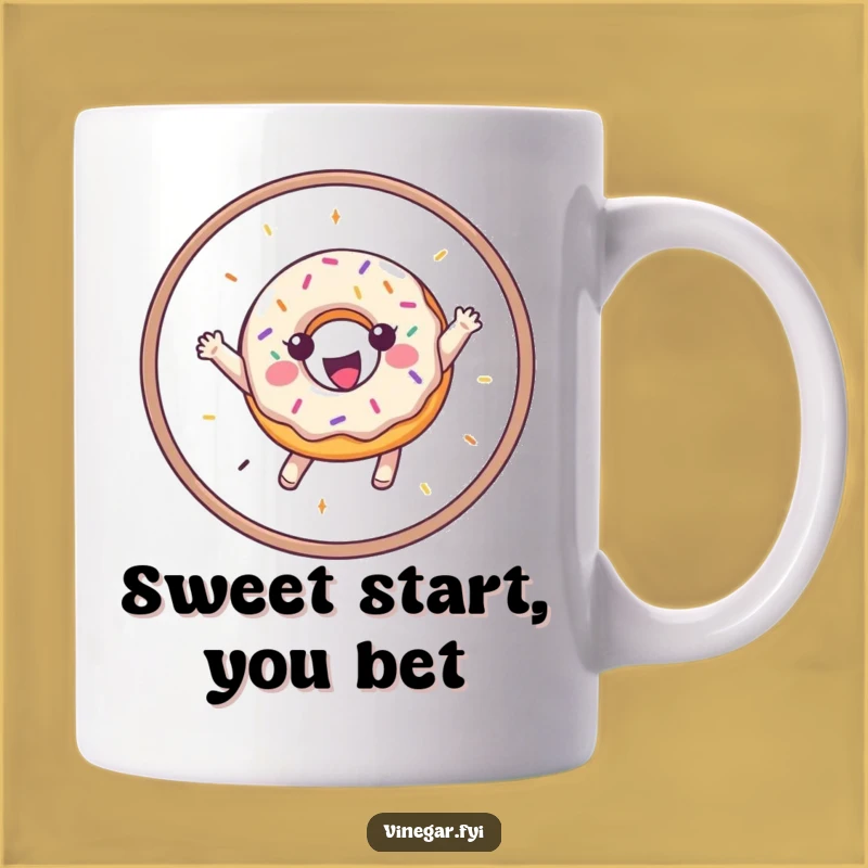 Funny Donut Hoop Jumper Mug: A Sweet & Hilarious Gift for Treat Lovers