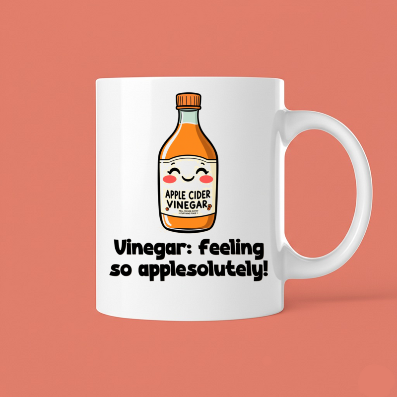 Smiling Apple Cider Vinegar Mug - Get Your Daily Dose 