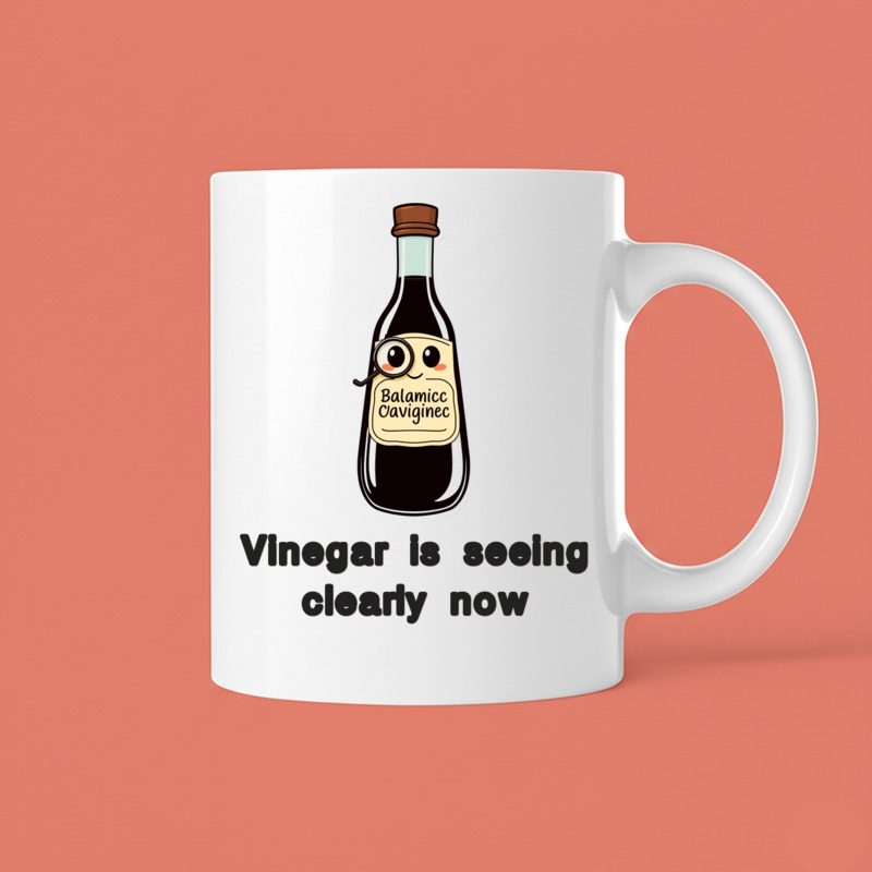Distinguished Balsamic Vinegar Monocle Mug
