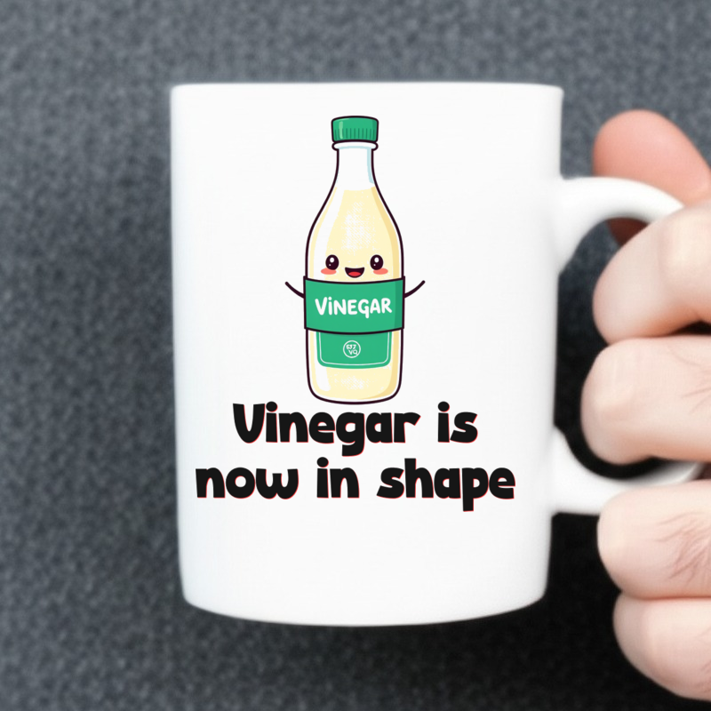 Funny Vinegar Bottle Fitness Mug 