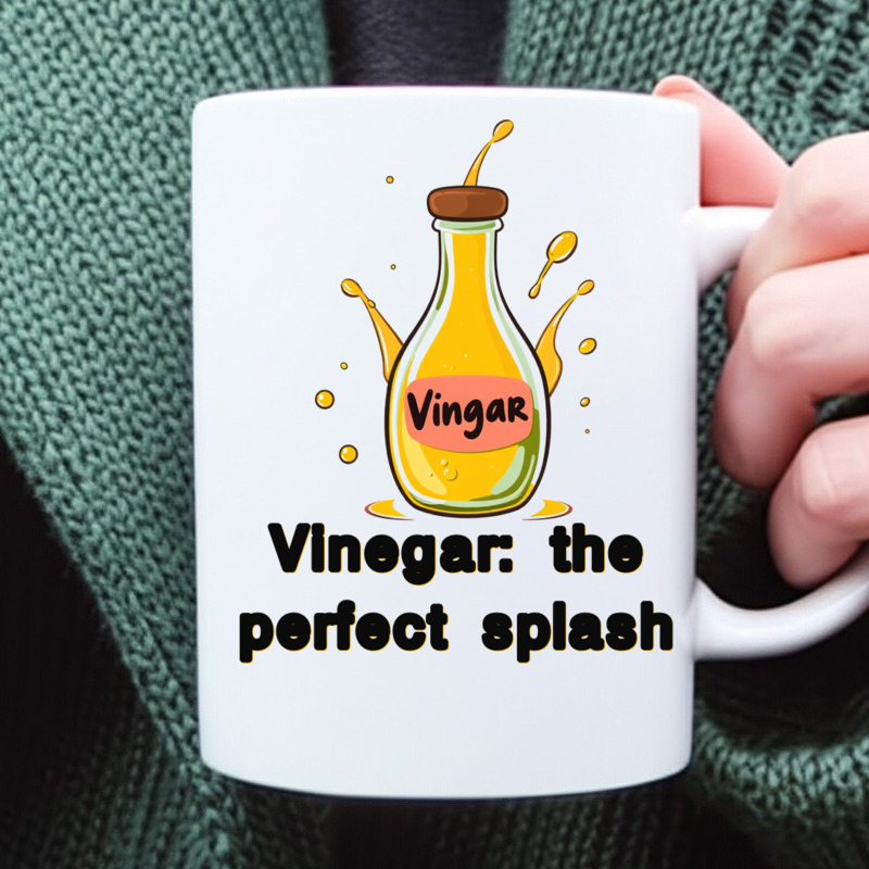 Vinegar Splash Mug Perfect for Culinary Enthusiasts