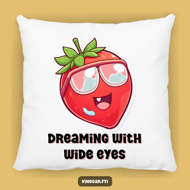 Comfy Funny Strawberry Pillow: Soft Fruit Cartoon Cushion Gift