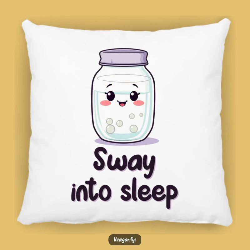 Funny Content Jar Pillow: Clear Liquid Sway, Perfect Relaxed Gift