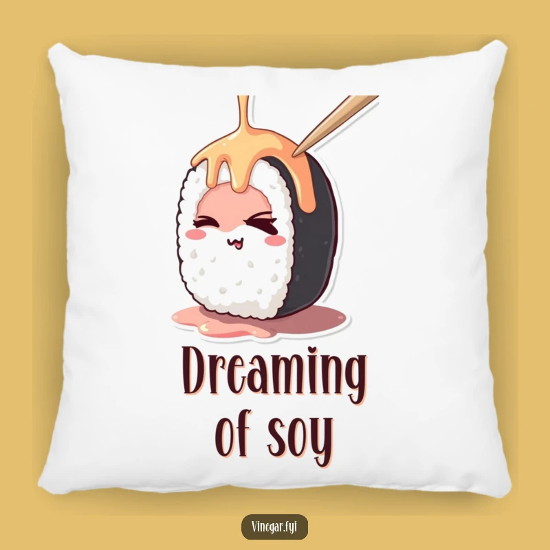 Funny Kawaii Sushi Wink Pillow - Cozy & Hilarious Accent for Your Home
