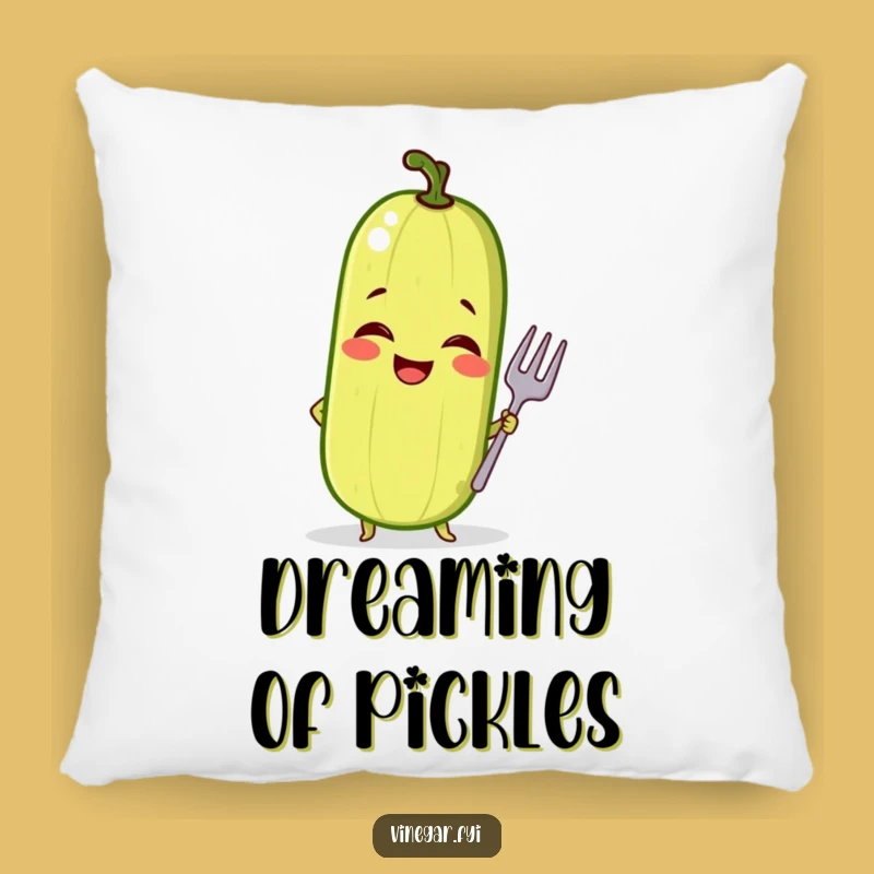 Funny Pickle Pose Pillow - Comfy Accent with a Dill-icious Twist