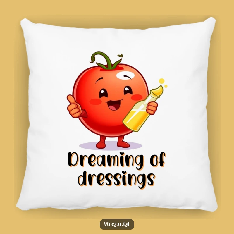 Funny Tomato & Vinegar Pillow: Comfy Cuddle Buddy with Flavor Charm Gift