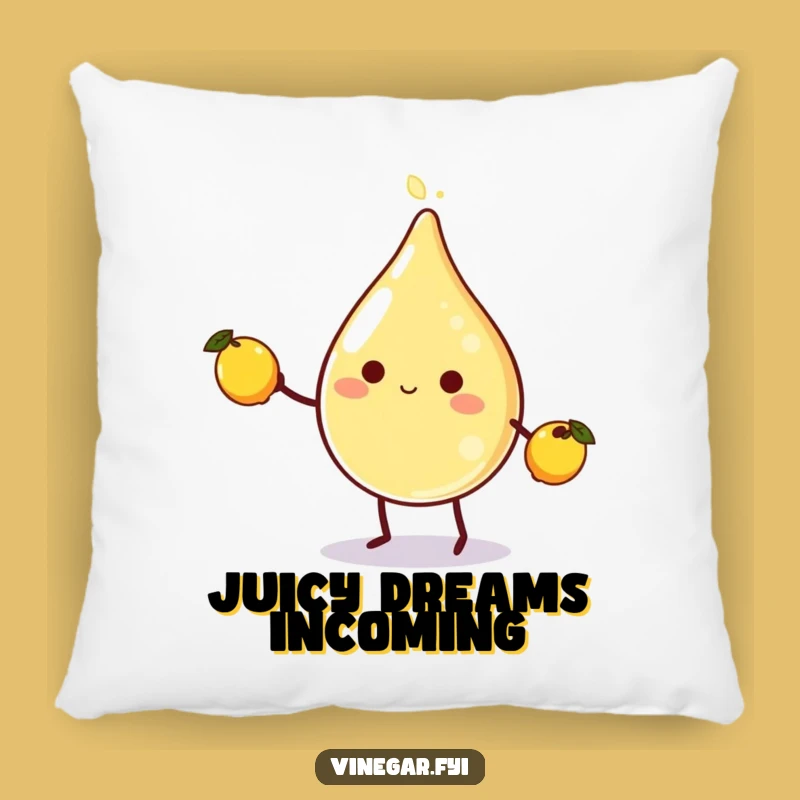 Funny Vinegar Lemon Juggling Pillow: Add Zest to Your Decor with This Hilarious Accent
