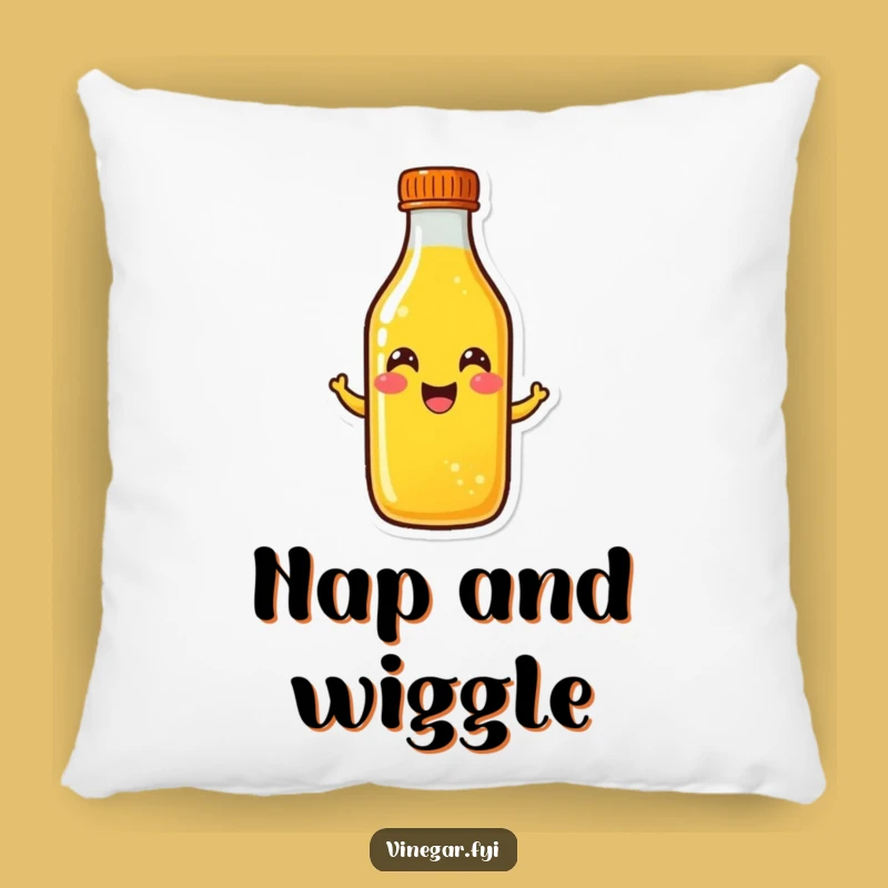 Funny Yellow Liquid Bottle Pillow: Cheerful Wiggle Comfort, Perfect Happy Gift