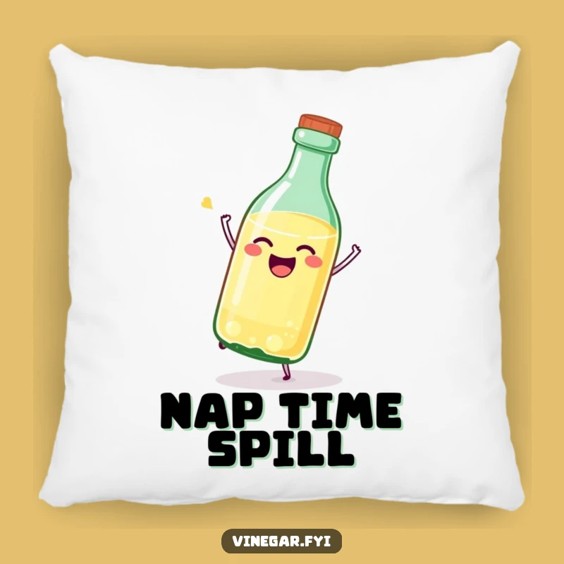 Funny Vinegar Bottle Pillow: Cozy Joyful Tipping, Adorable Funny Gift for Foodies