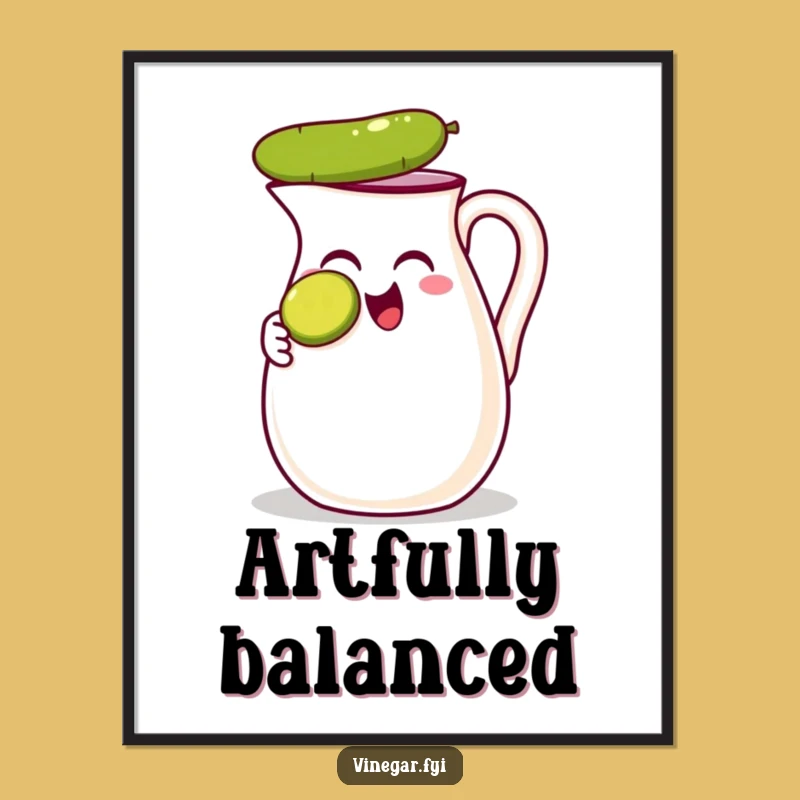 Funny Vinegar Jug Digital Art - Instant Absurdity for Your Walls