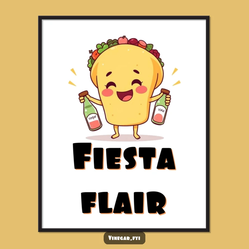 Funny Taco Juggling Digital Art - Hilarious Fiesta Wall Decor