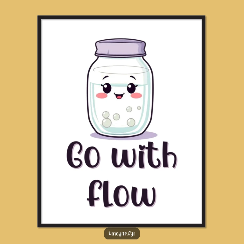 Funny Content Jar Art: Clear Liquid Sway, Perfect Relaxed Gift