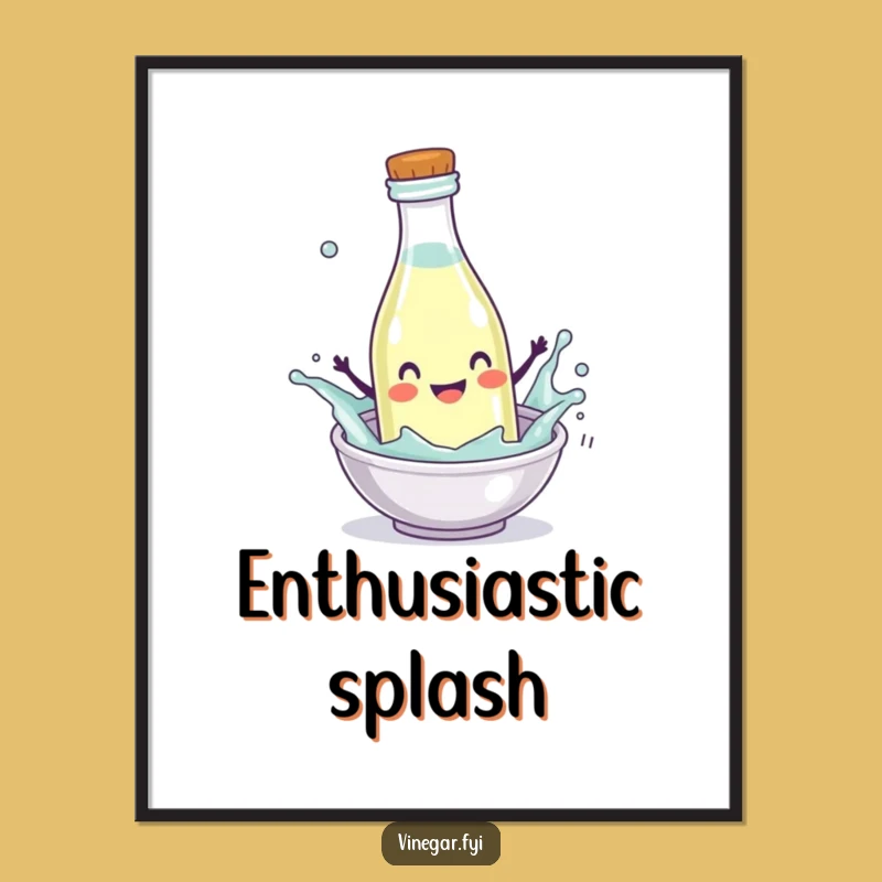Funny Splash Vinegar Digital Art - Instant Download of Joyful Splashes!