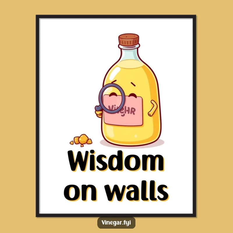 Funny Vinegar Bottle Digital Art - Instant Intrigue for Your Walls