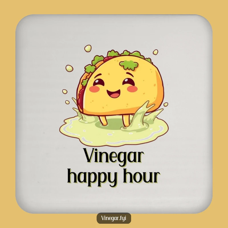 Funny Taco Splash Coaster: Protect Surfaces with Zesty Humor