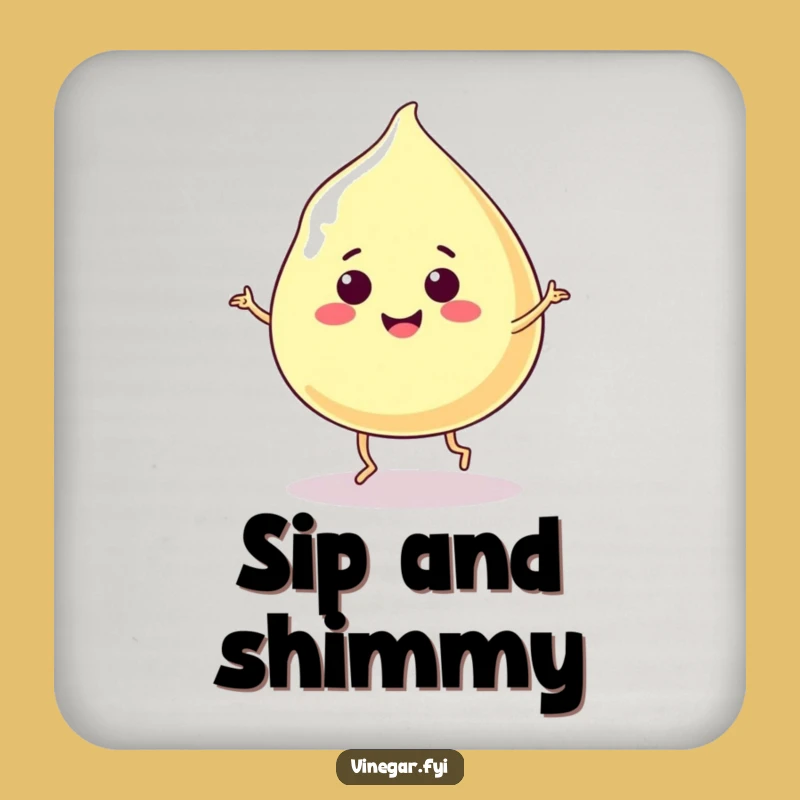 Funny Vinegar Blob Coaster: Protect Surfaces with Jiggly Charm