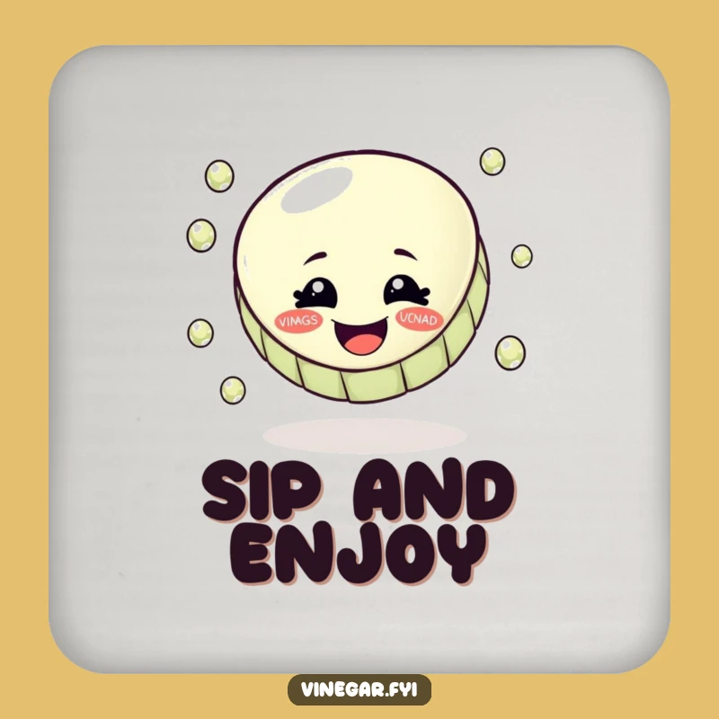 Funny Bottle Cap Juggling Coaster - Humorous Table Protection for Drinks