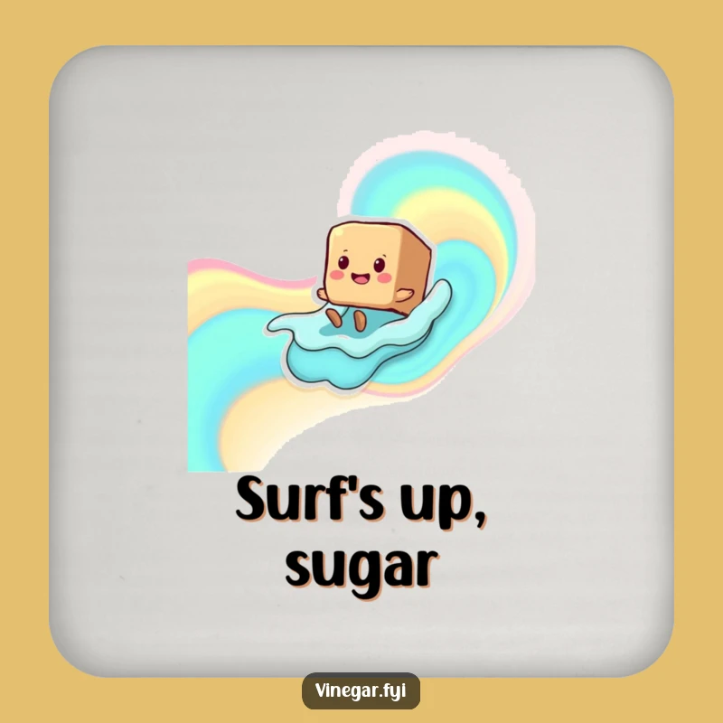 Funny Sugar Cube Coaster Set: Protect Surfaces with Sweet Charm!