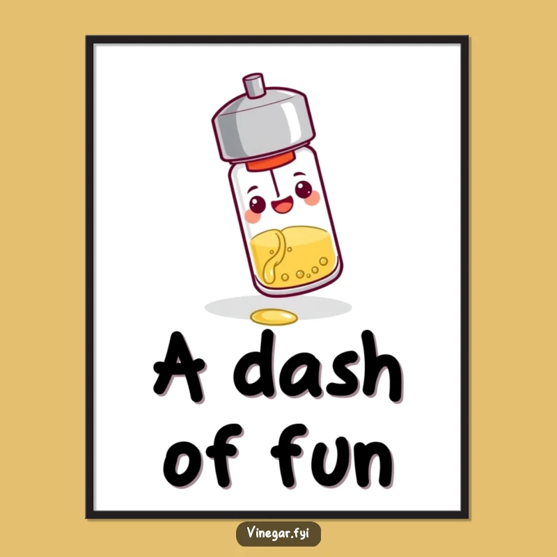 Funny Pepper Shaker Poster: Hilarious Kitchen Art for Spice Lovers